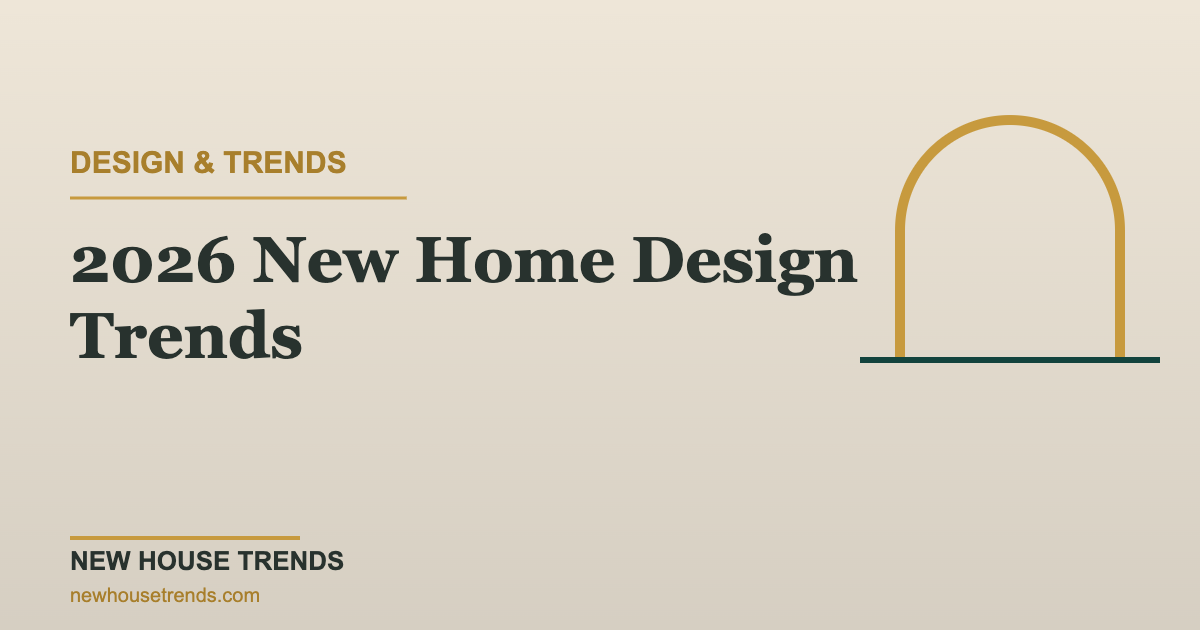 2026 new home design trends — New House Trends