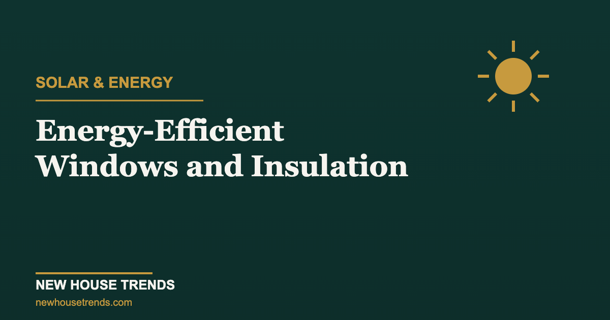 Energy-efficient windows and insulation — New House Trends