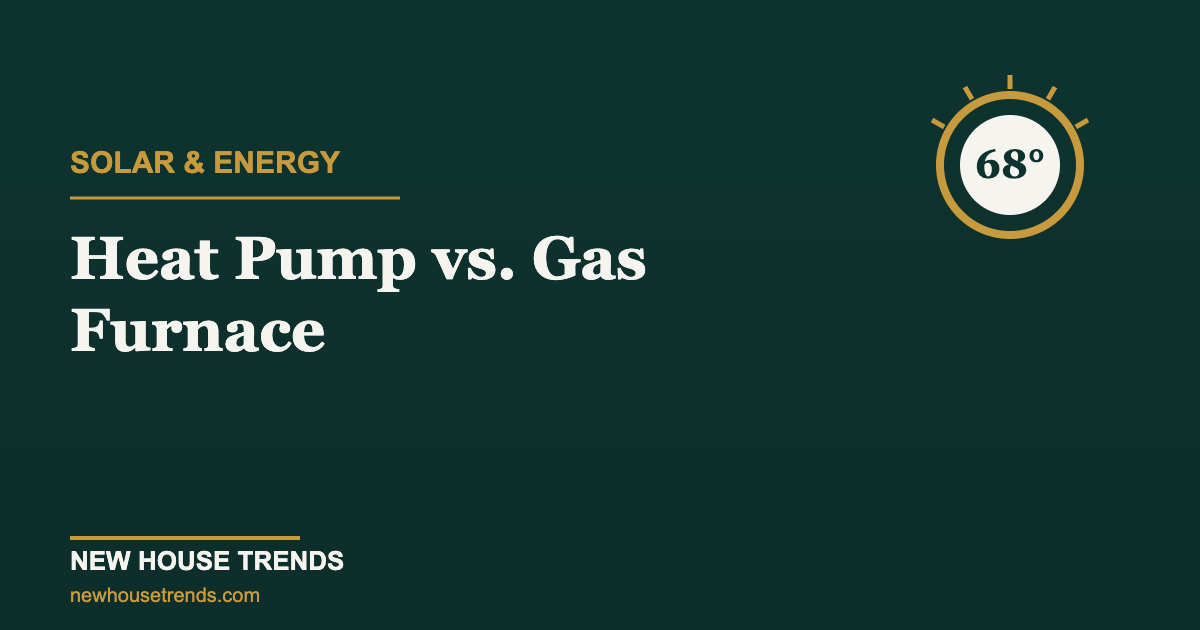 Heat pump vs gas furnace — New House Trends