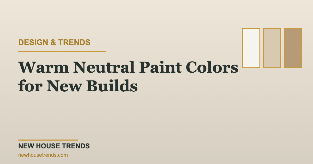 Warm neutral paint colors — New House Trends